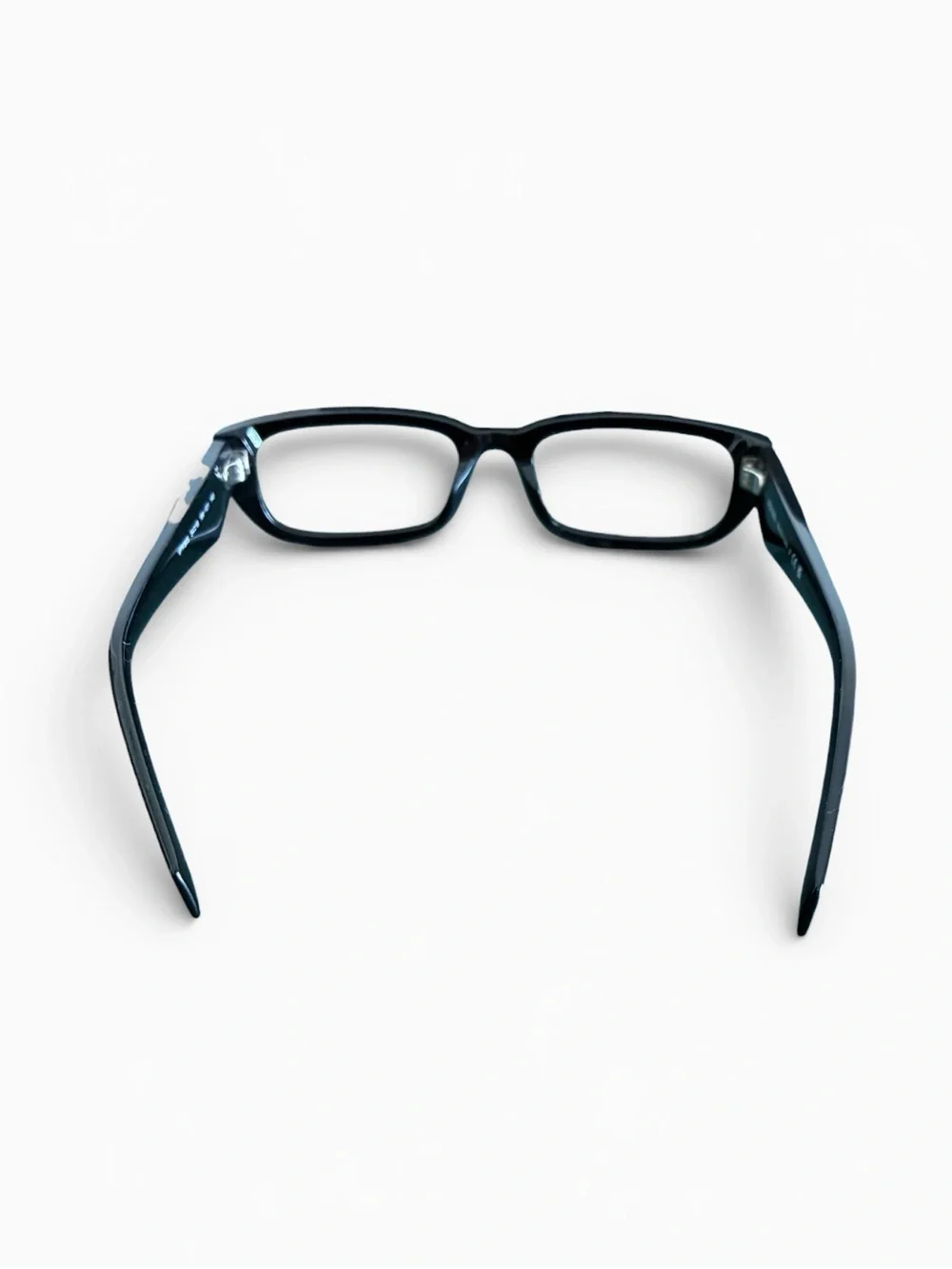 Prada Glossy Black Rectangular Women's Glasses